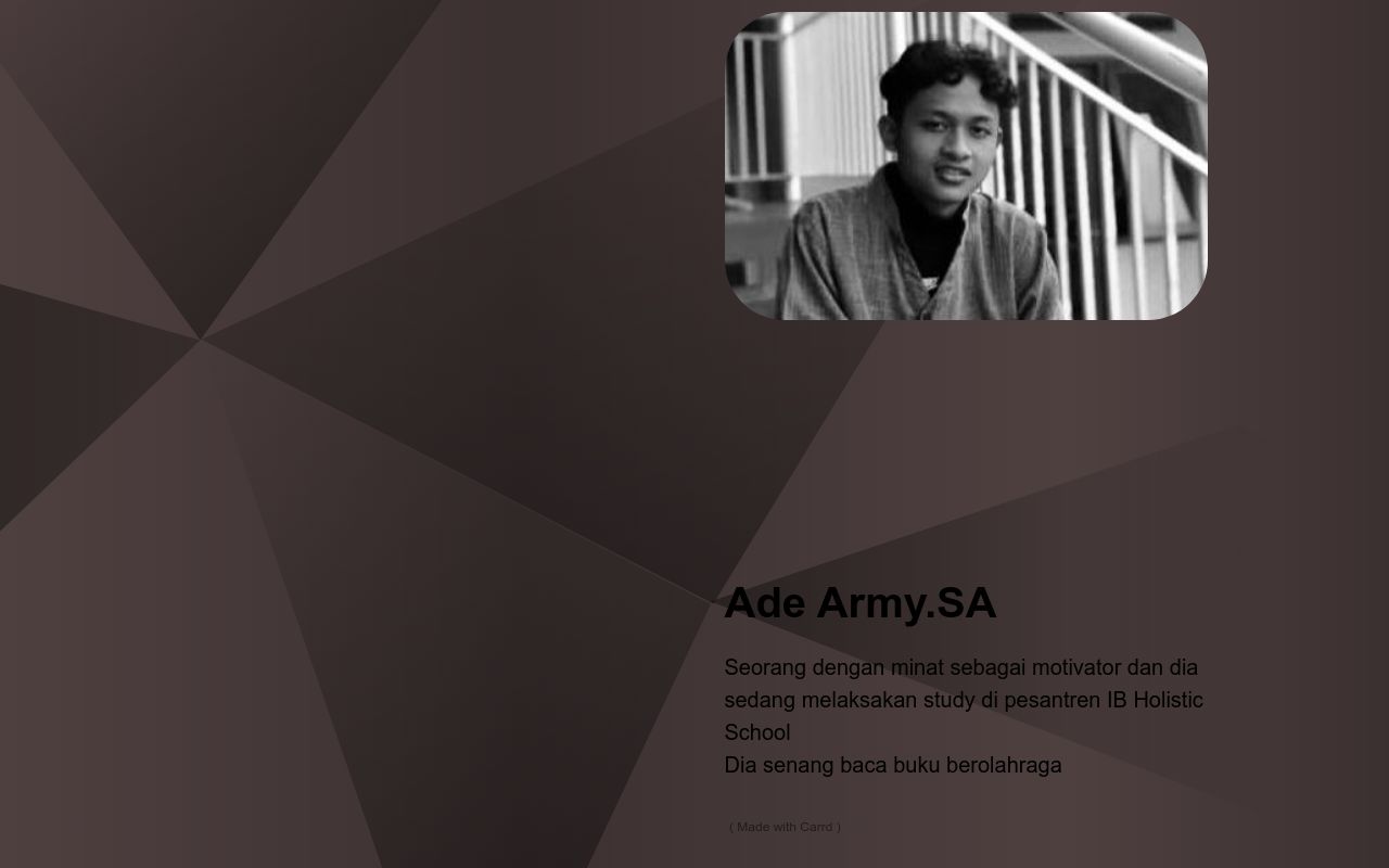 Carrd profile picture for @saputra